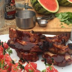 BBQ Beer Ribs with IPA Soaked Watermelon for Father’s Day