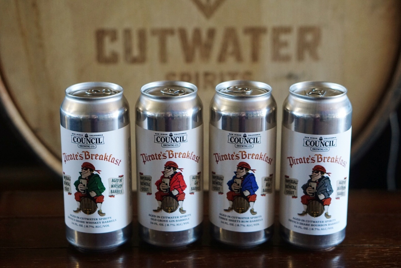 Cutwater Spirits Barrel Aged Pirate’s Breakfast Variety 4 Pack