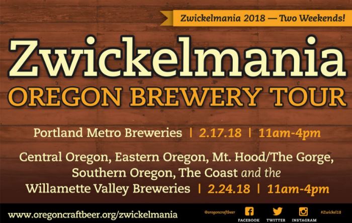 Oregon to celebrate 10th annual Zwickelmania brewery tour event