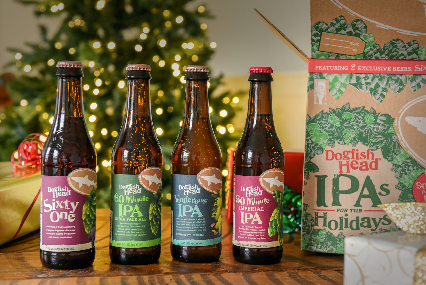 Dogfish Head Releases IPAs for the Holidays Variety Pack