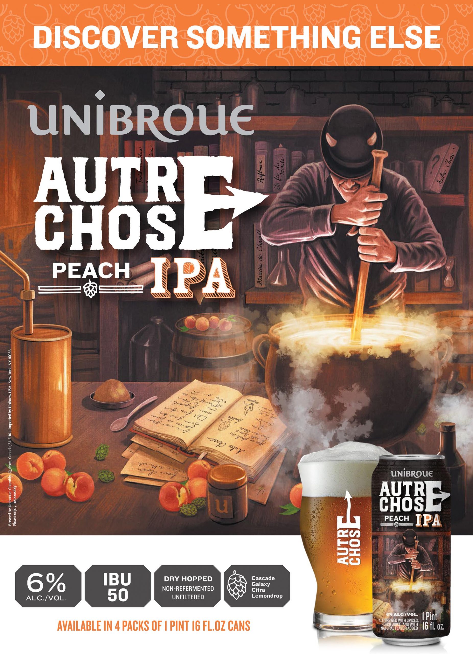 Unibroue Expands Beyond Belgian Style with New Autre Chose Peach IPA