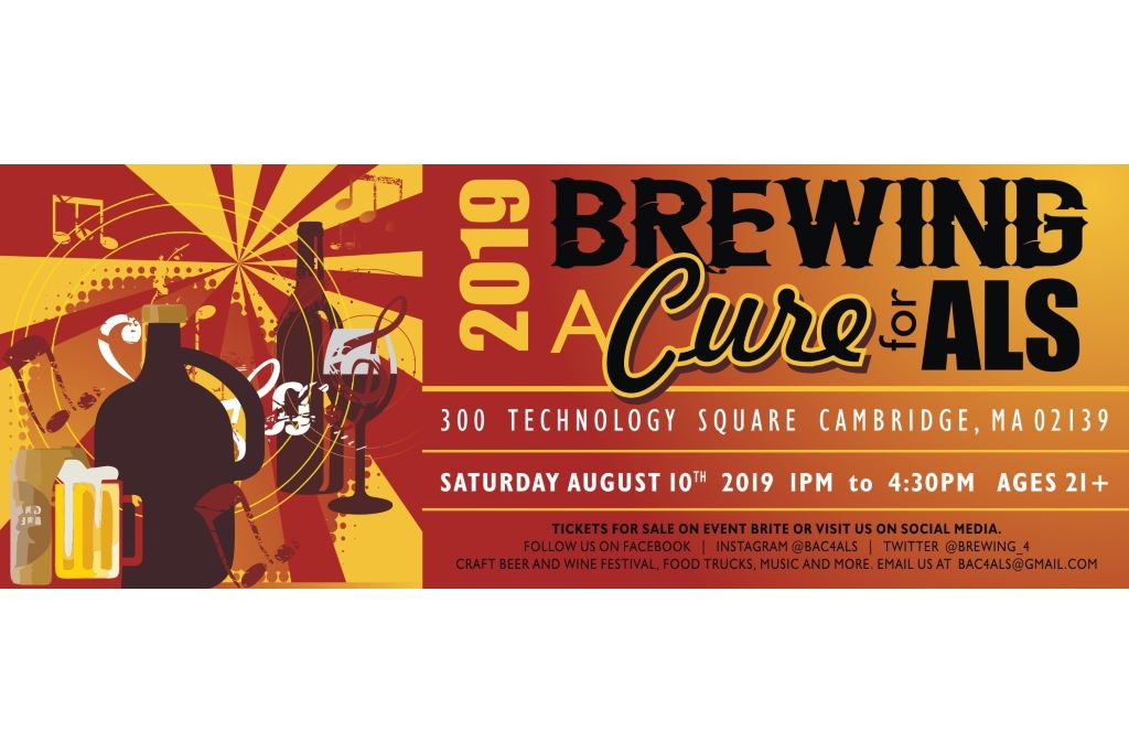 Brewing a Cure 4 ALS Fundraiser in Cambridge, MA is Aug 10