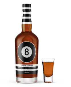 8BALL whiskey bottle shot |