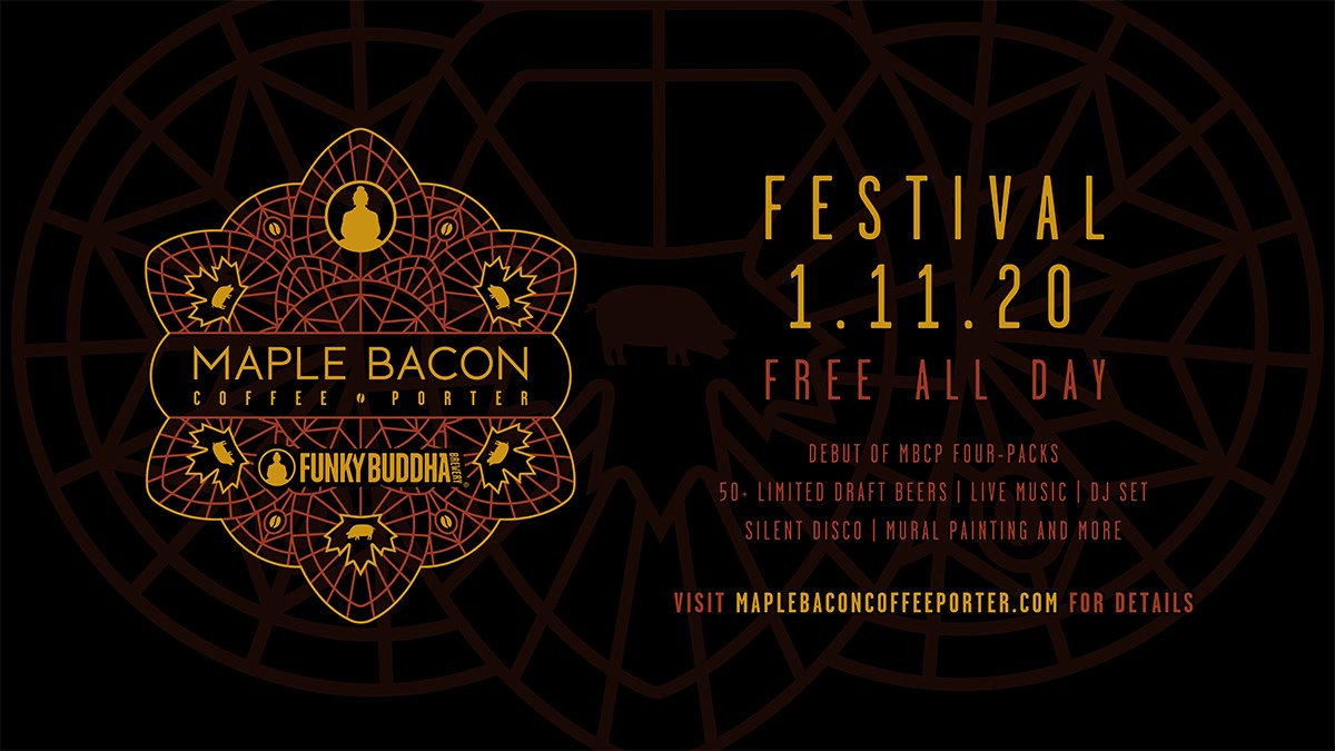 Funky Buddha Brewery’s Maple Bacon Coffee Porter Festival This Saturday!