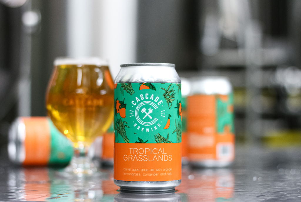 Cascade Brewing releases Tropical Grasslands, its first sour beer in a can