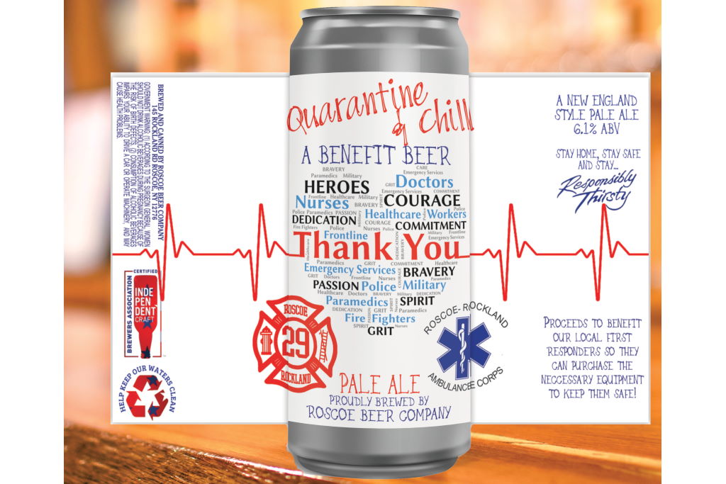 Roscoe Beer releases Quarantine & Chill, partial proceeds donated to first responders