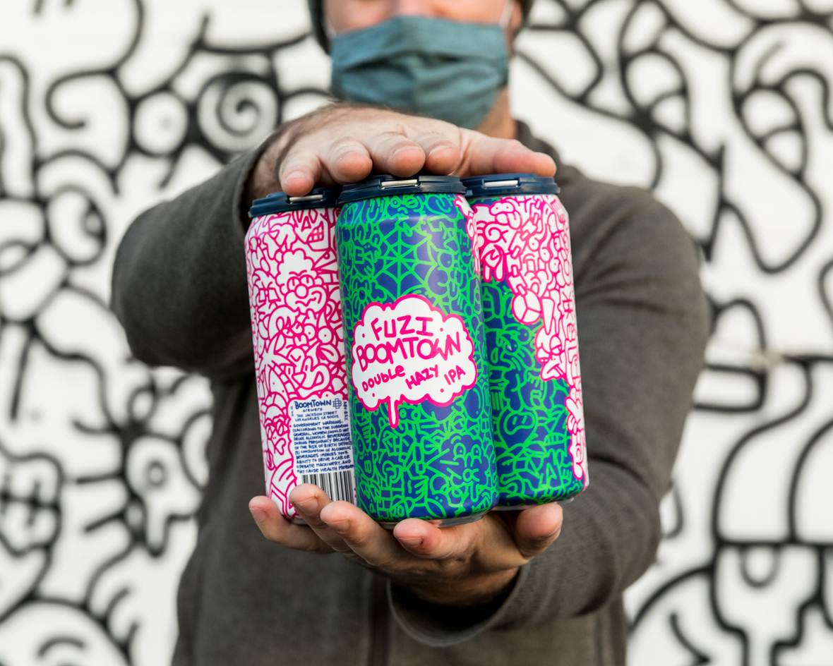 Boomtown Brewery Releases Fuzi, Newest Canned Hazy DIPA in Artist