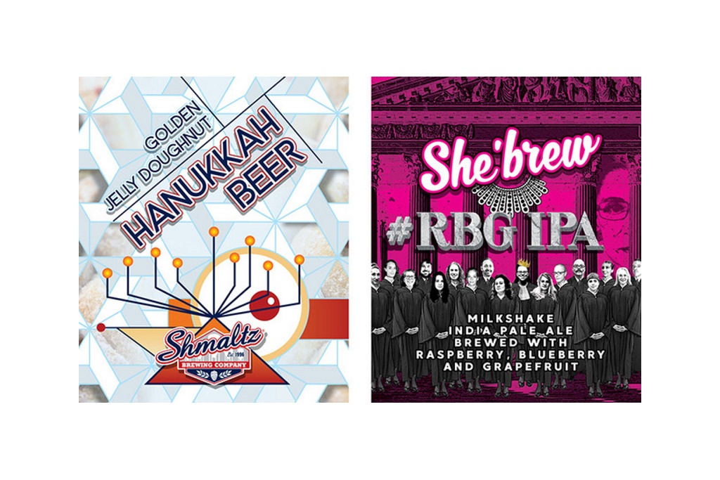 Shmaltz Brewing Releases “Golden Jelly Doughnut Pastry Ale” & “She’brew RBG IPA” In Collaboration with Moustache Brewing