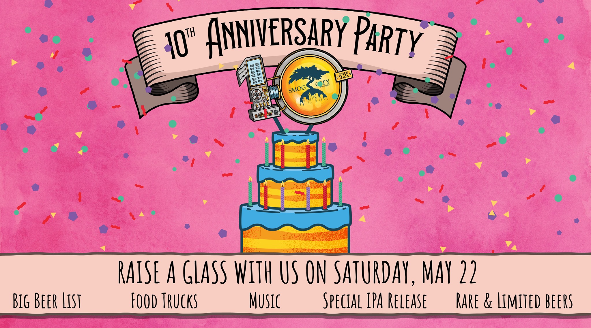 Smog City Brewing Co. is Releasing 10th Anniversary IPA in Celebration of Milestone Birthday