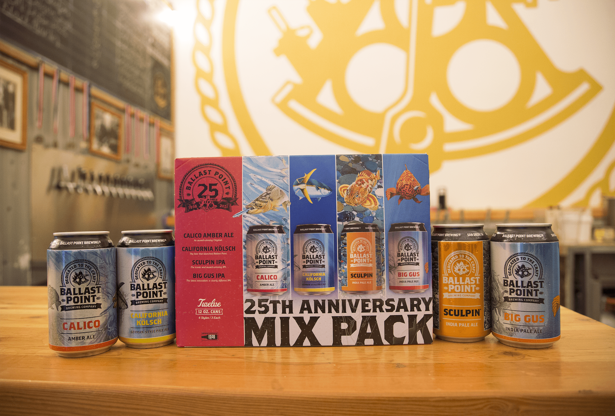 Ballast Point Brewing Co. Celebrates a Quarter Century of Brewing with Release of 25th Anniversary Mix Pack