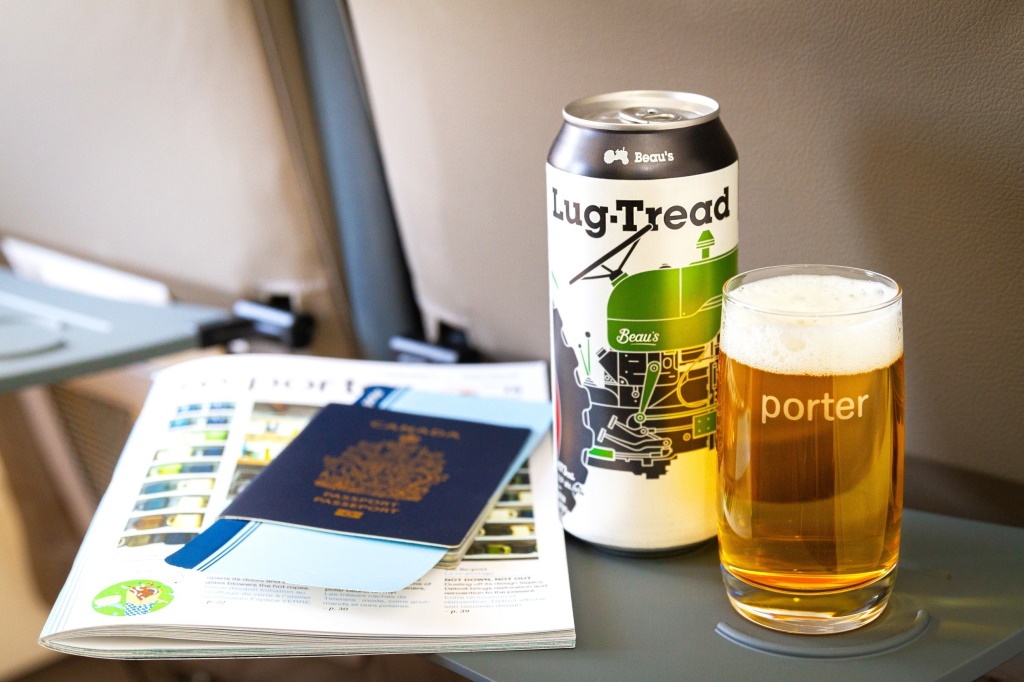 Porter Airlines toasts Beau’s Brewing as new in-flight beer partner