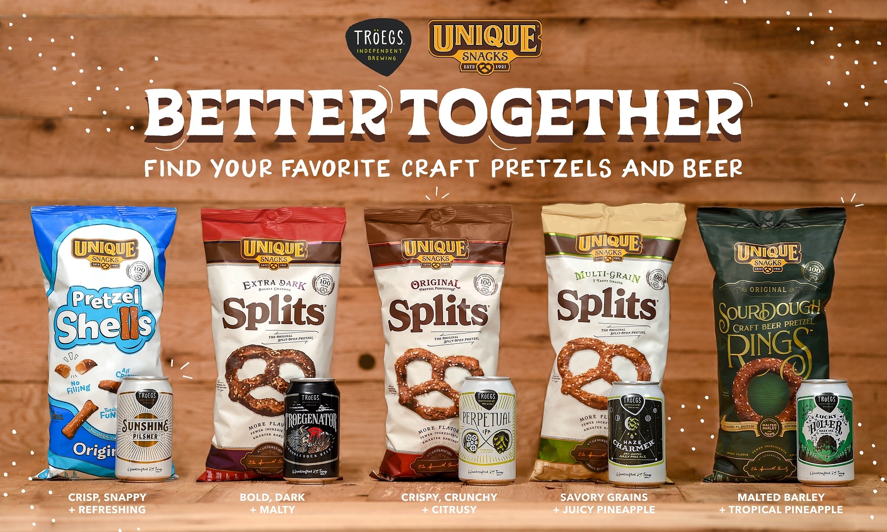 Tröegs Independent Brewing And Unique Snacks Launch “Better Together” Campaign