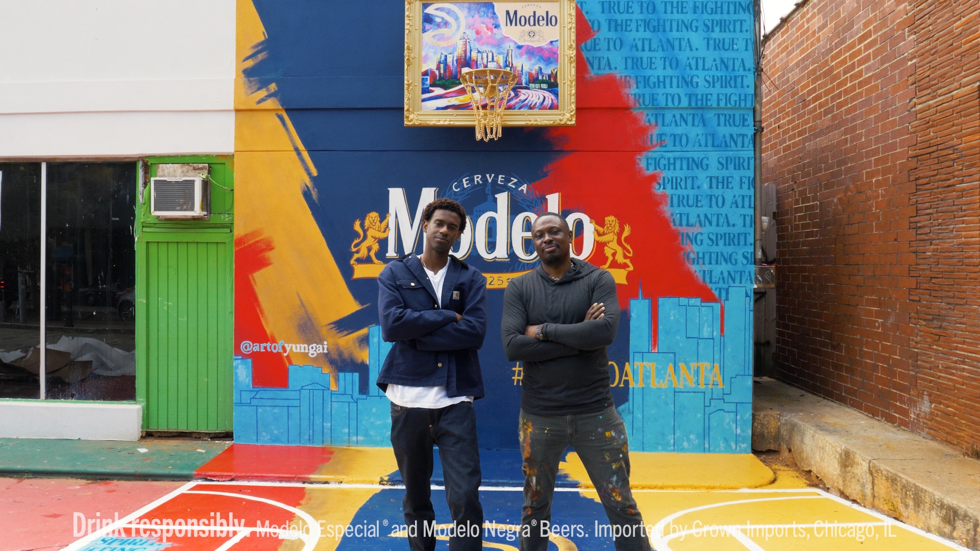 Modelo® Teams Up With The Atlanta Hawks For Hoop Art Program