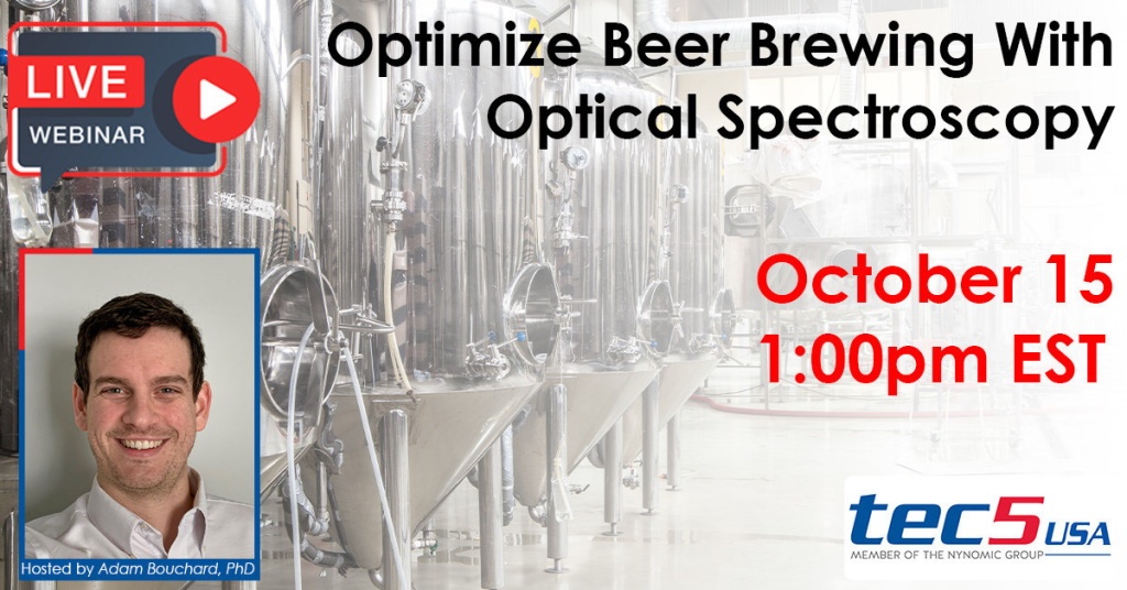 tec5USA to Host Free Webinar on Optimizing Beer Brewing through Spectroscopy Oct 15