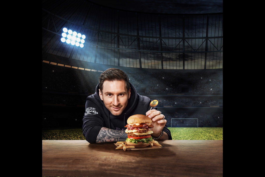 Hard Rock Cafe Launches Pilot Program For New Burger In Partnership With Lionel Messi