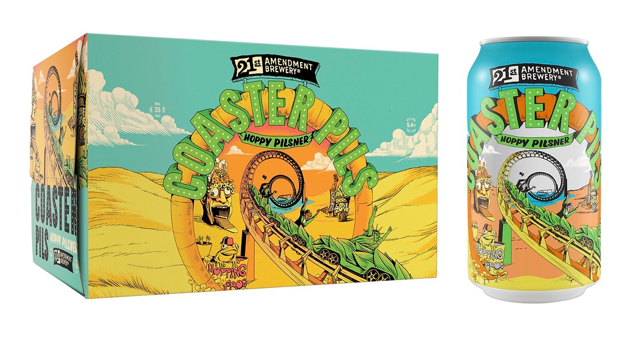 21st Amendment Brewery Releases New Hoppy Pilsner “Coaster Pils” for Summer 2022!