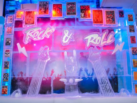 Minus5° ICEBAR At Mandalay Bay Announces Rock ‘n’ Roll Stage Sculptures