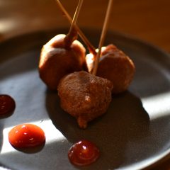 “Moon Rock” Beer Battered Mini Corn Dog Bites