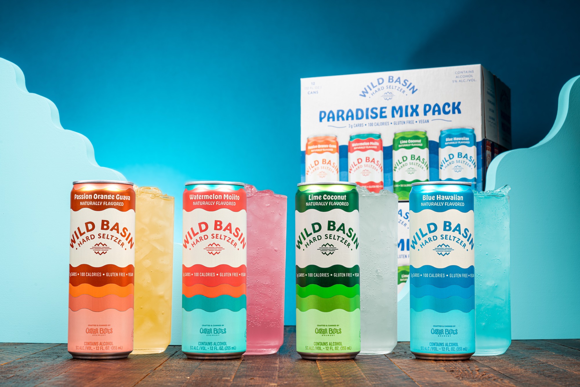 Oskar Blues Brewery Releases Wild Basin Hard Seltzer “The Paradise Pack”