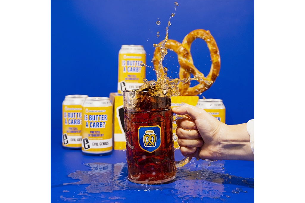 Evil Genius Beer and Auntie Anne’s Pretzels Release Oktoberfest Lager