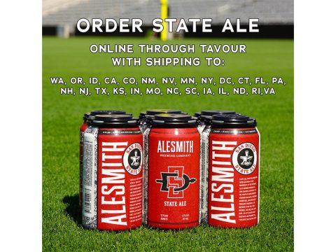 Get the AleSmith x SDSU State Ale Outside of California with Tavour