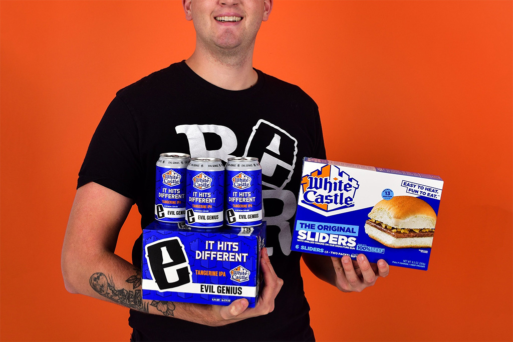 White Castle and Evil Genius Beer Company Partner