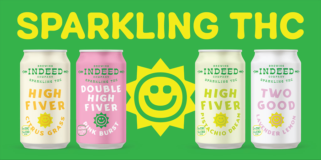 Indeed Brewing Releases Pistachio Dream & Pink Burst Sparkling THC