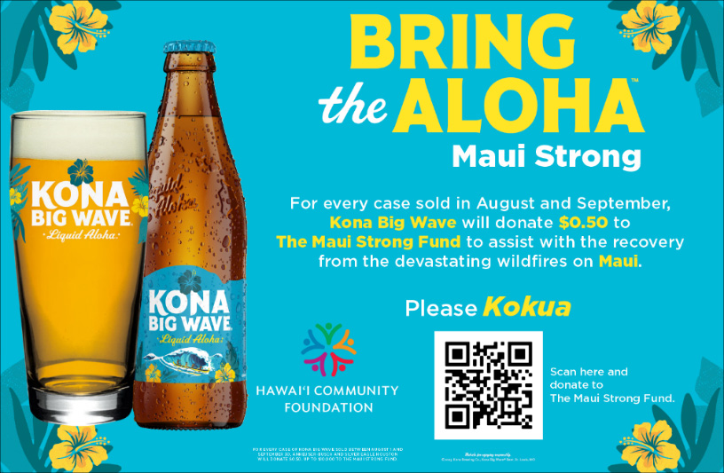 Kona Big Wave And Silver Eagle Houston Team Up To Assist With The Maui Wildfire Recovery