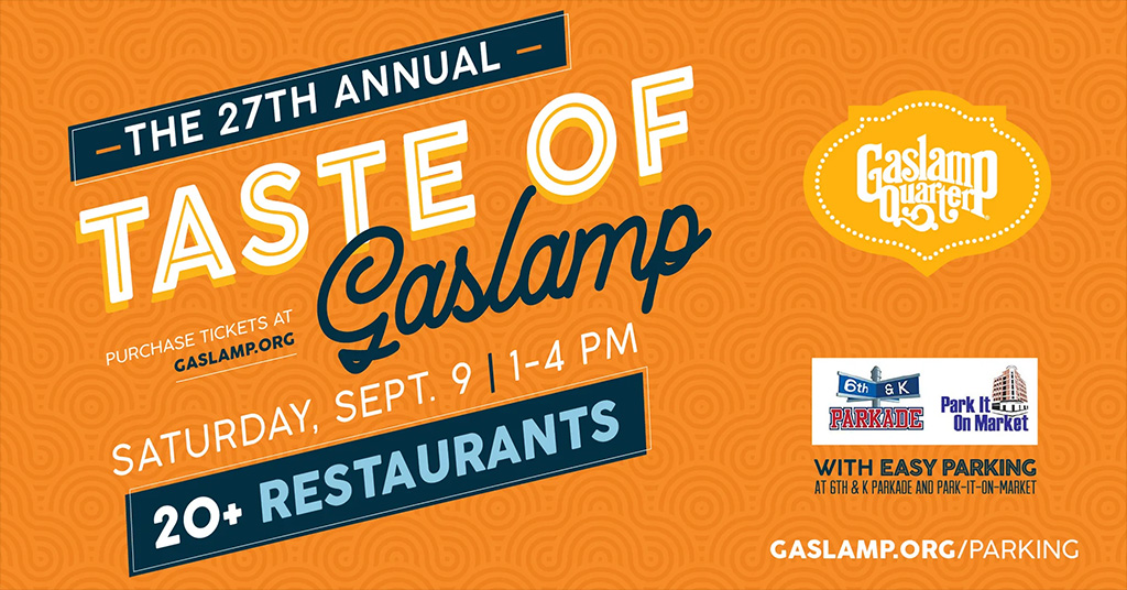 7th Annual Taste of Gaslamp Announces Restaurants – Happening Sept 9