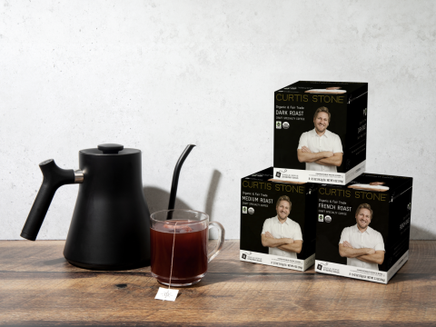 Chef Curtis Stone’s new single serve Steeped Coffee