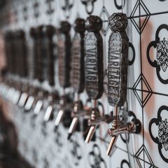 Varitage Brew Works Features Custom Design Wall Tile by Imagine Tile