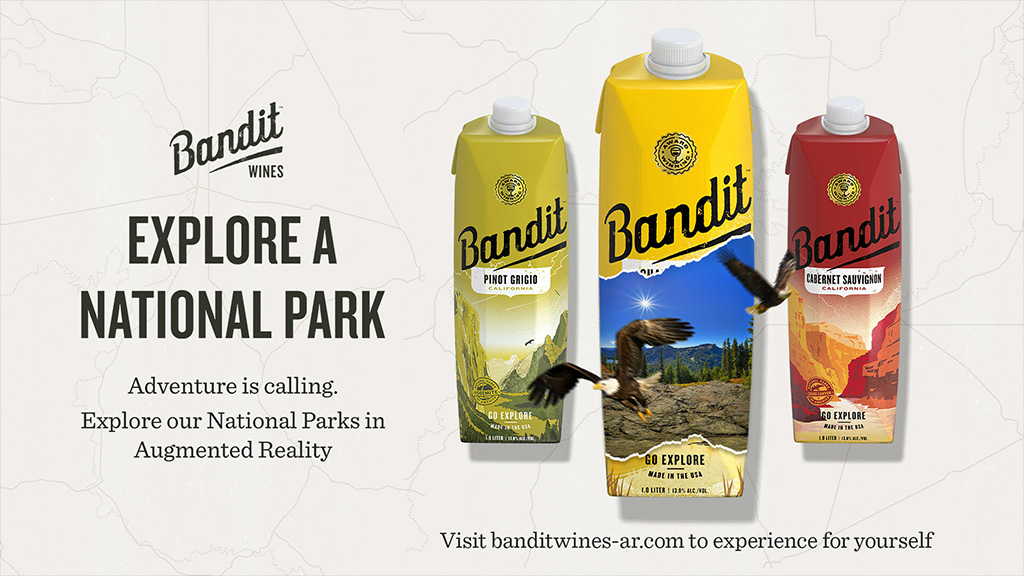 Bandit Wines Introduces ‘Go Explore National Parks’ Augmented-Reality Wine Packaging