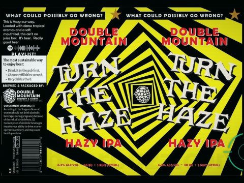 Double Mountain Turn The Haze Hazy IPA Gets a 16-oz Can Label