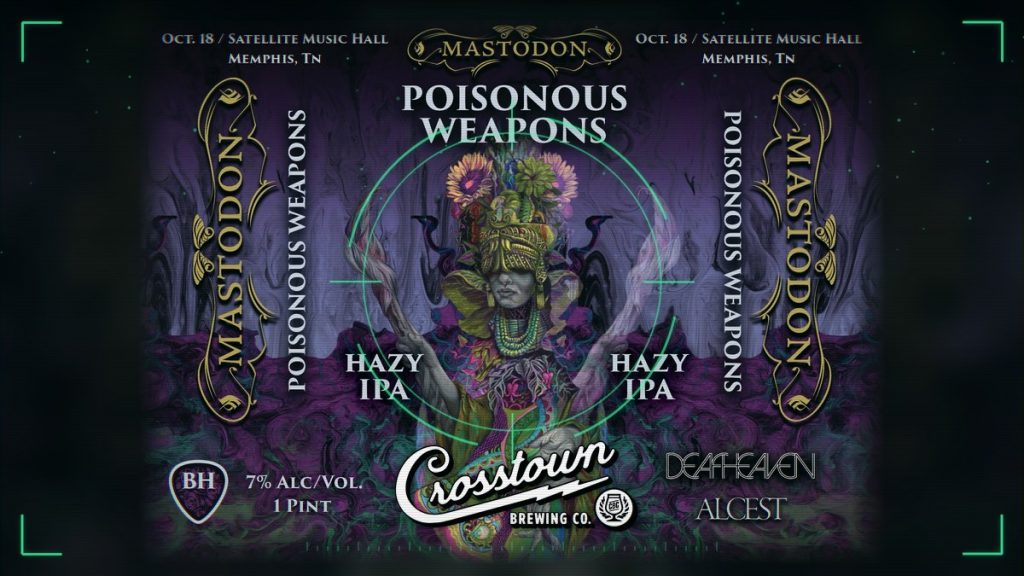 Mastodon and Crosstown’s Poisonous Weapons Hazy IPA Rides the Tour