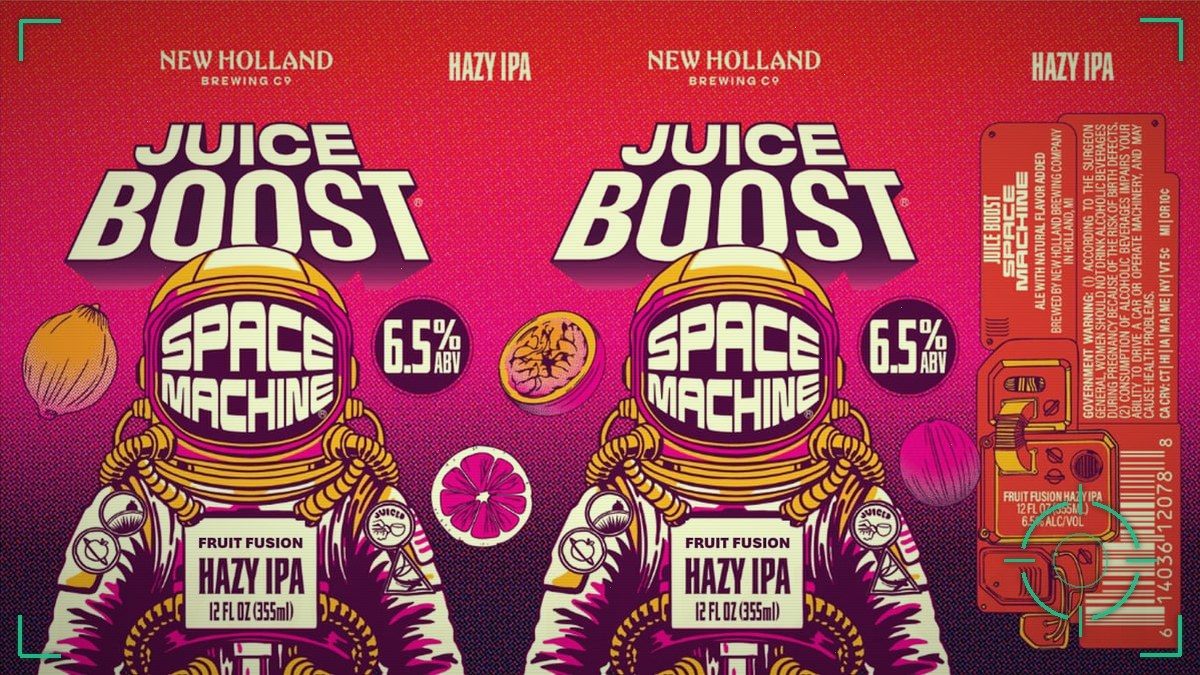New Holland Juice Boost Space Machine Gets a 2026 Can: Tangerine, Passionfruit, 6.5%
